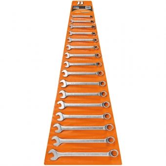 Jogo de chaves combinada polegada 16 peças Tramontina PRO