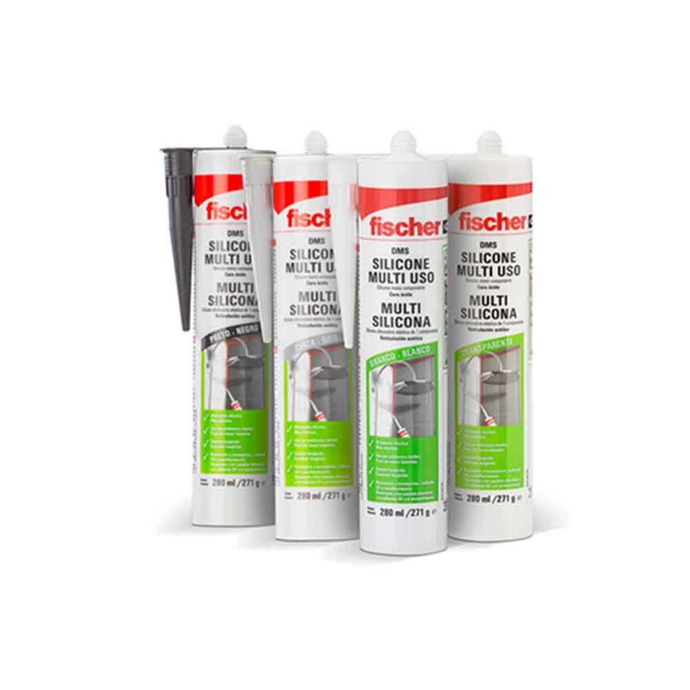 Silicone Acético Fischer - 12 Unidades