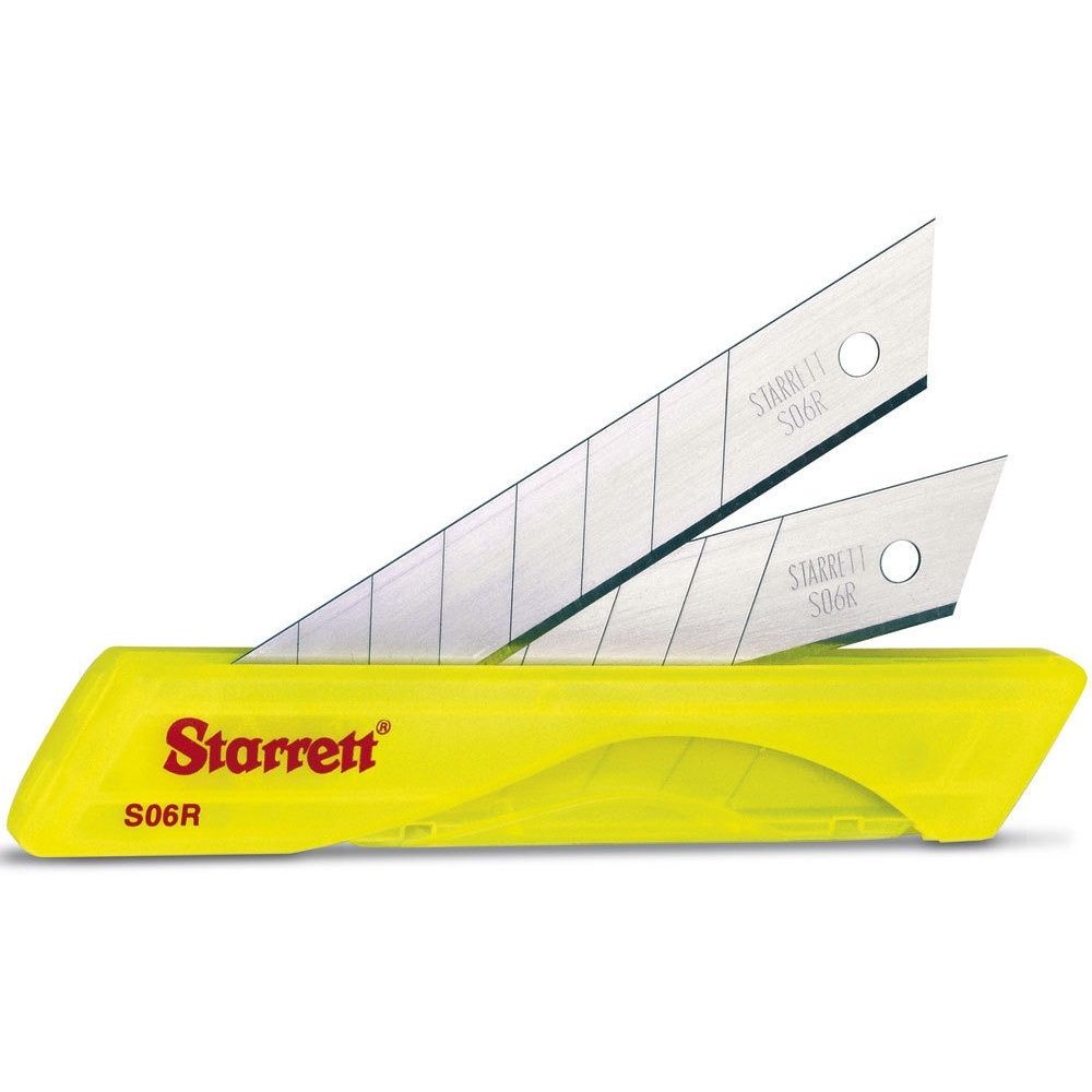 Cartela De Lâminas P/ Estilete 18 Mm 10 Pçs Ks06r Starrett