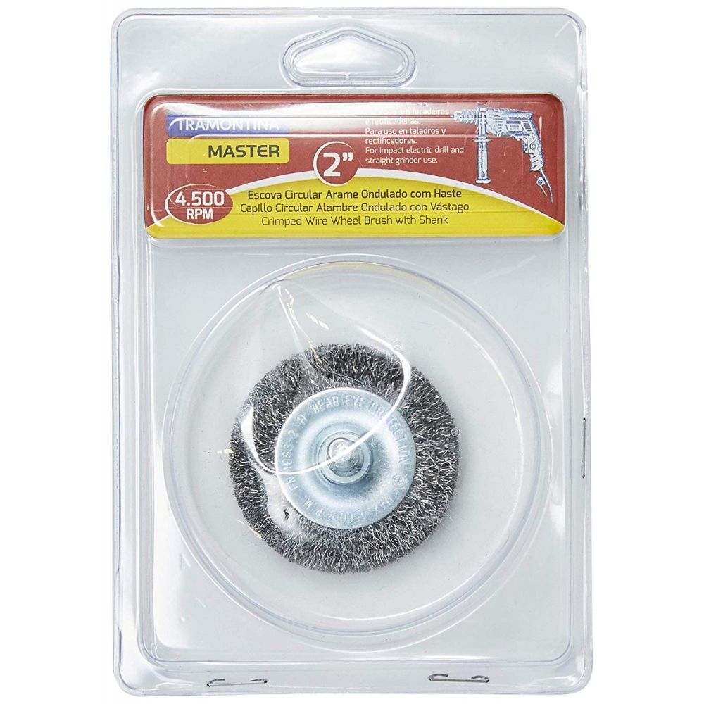 Escova Circular Arame OND 2 X 1/4 - REF: 42607/102 - TRAMONTINA
