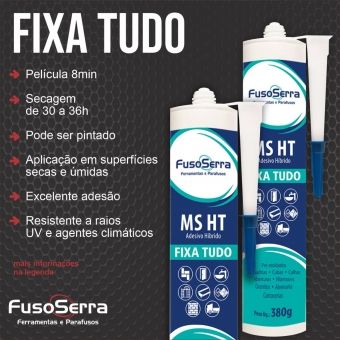 FIXA TUDO MS HT FUSO SERRA CINZA 380GR