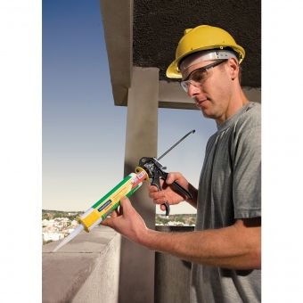 Pistola para tubo de silicone em chapas de aço 280 ml